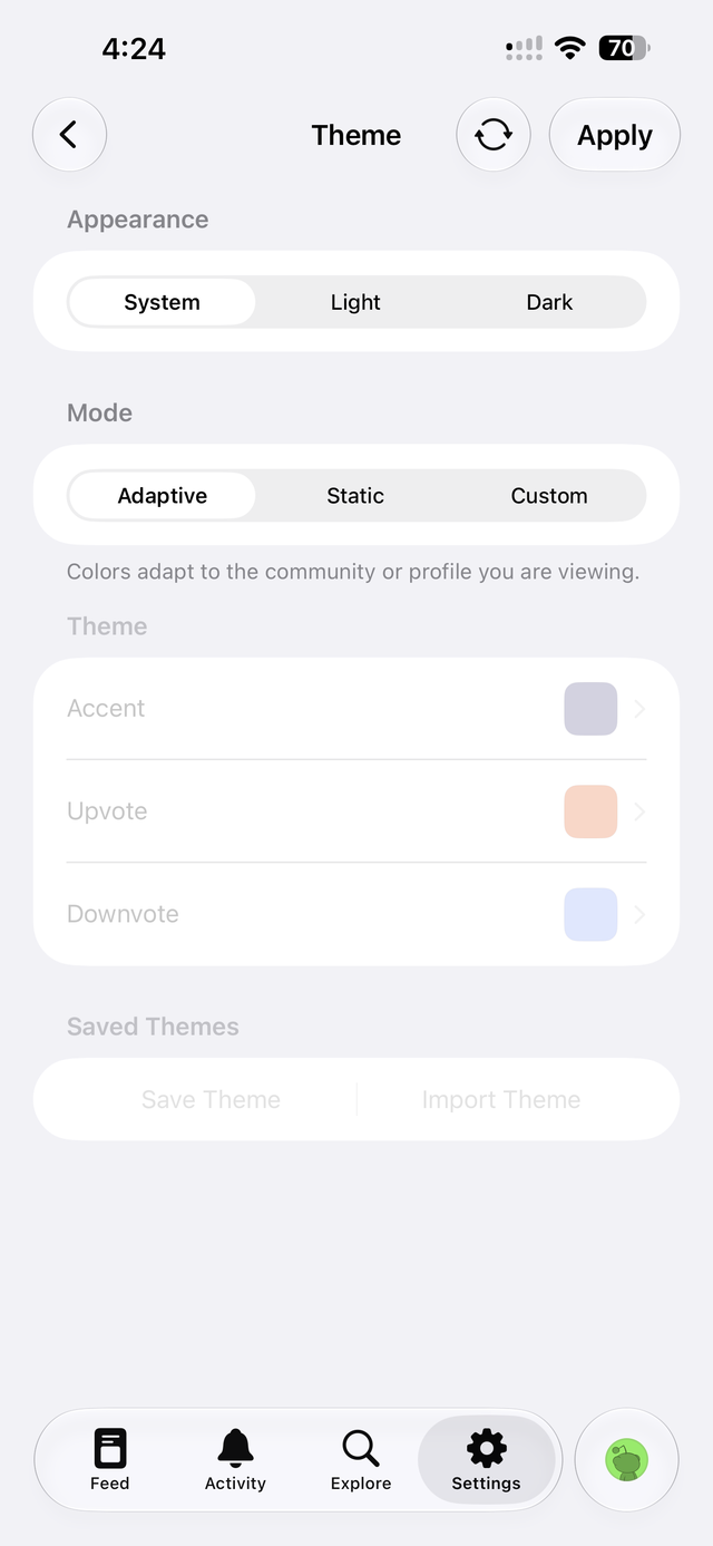 Theme customization in Helios