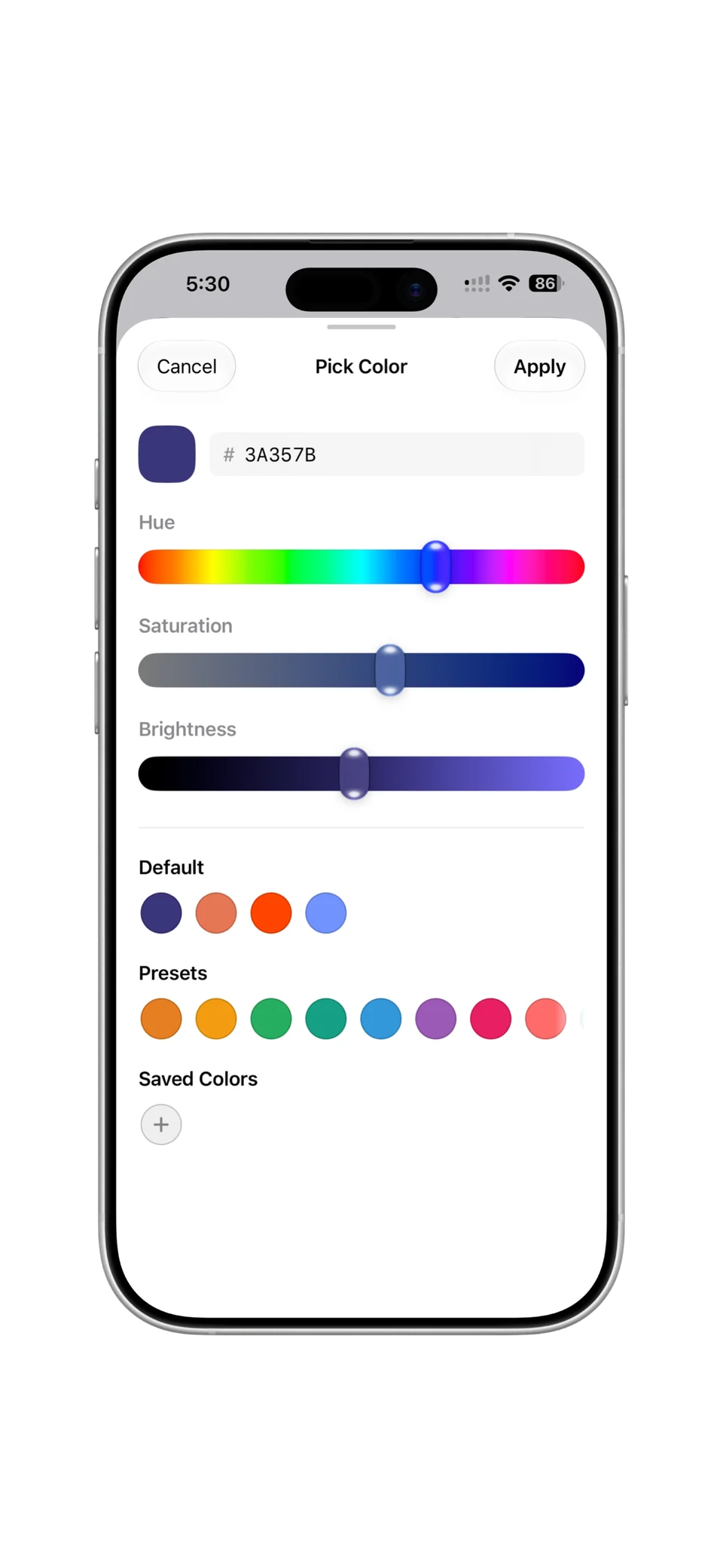 Theme customization in Helios