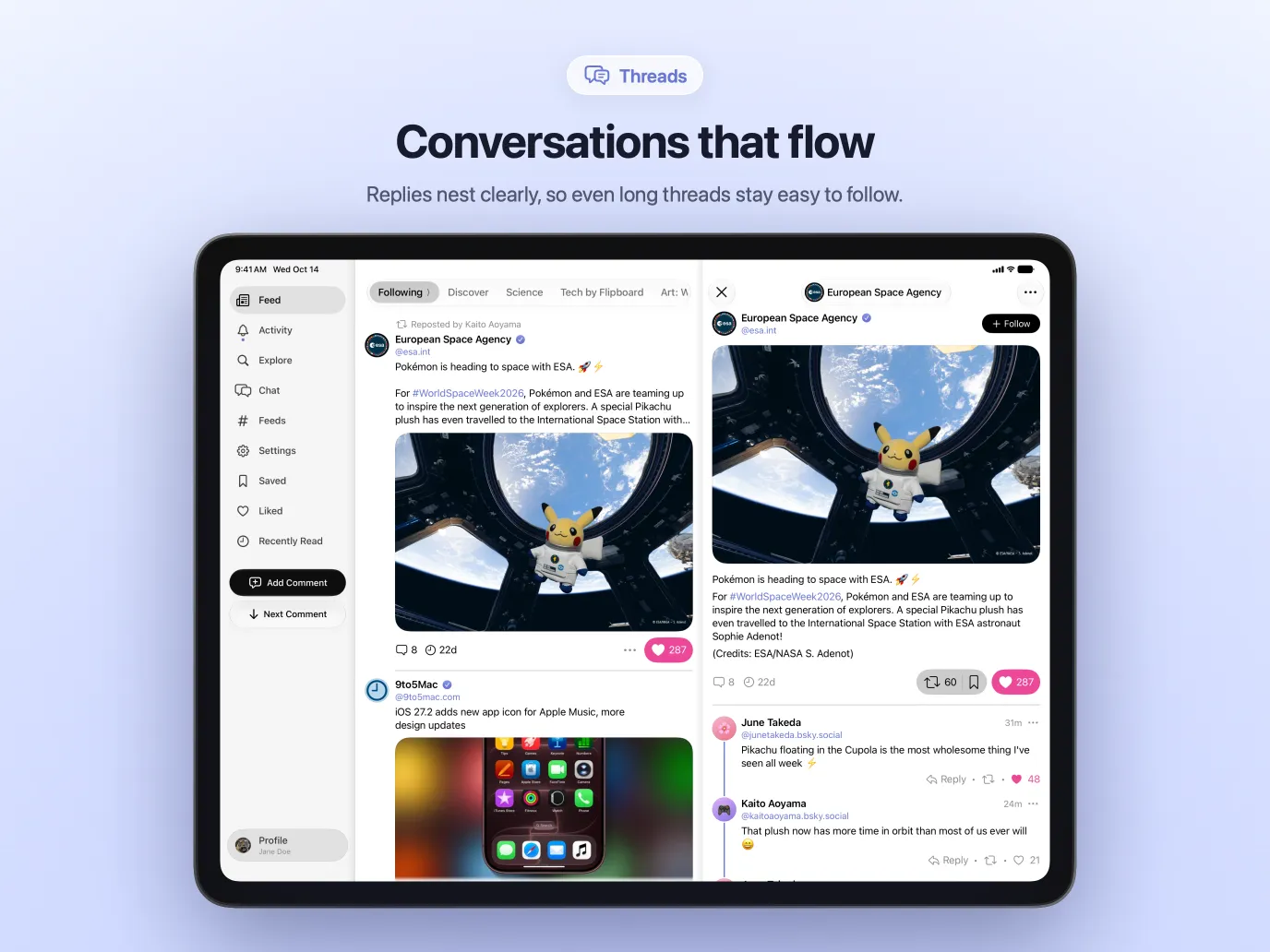 iPad: Conversations that flow